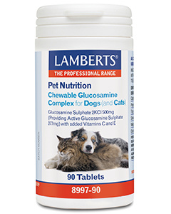 Lamberts Glucosamine kauwtabletten voor hond en kat (90 Tabletten)