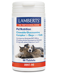 Lamberts Lamberts Glucosamine kauwtab voor hond en kat (90 tab)