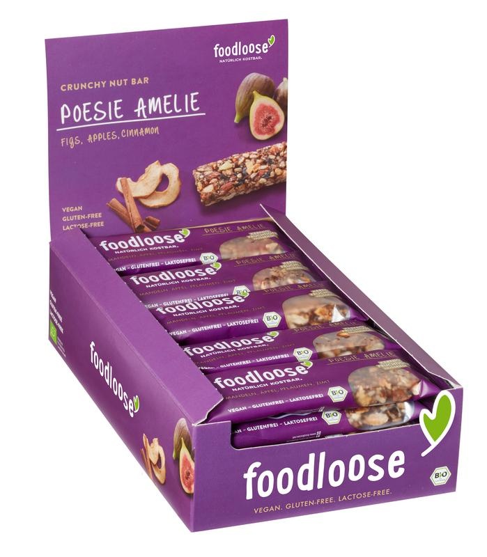 Foodloose Foodloose Poesie amelie verkoopdoos 24 x 35 gr bio (840 gr)