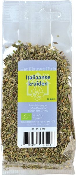 Het Blauwe Huis Het Blauwe Huis Italiaanse kruiden bio (20 gr)