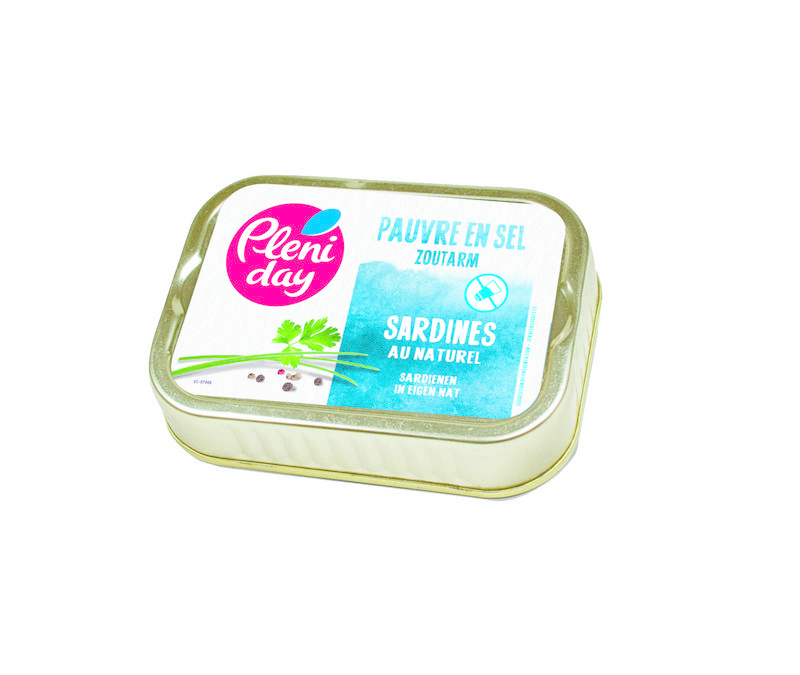Pleniday Sardines naturel zoutarm (115 gram)