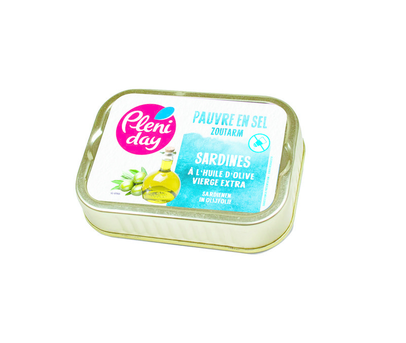 Pleniday Sardines in olijfolie zoutarm (115 gram)