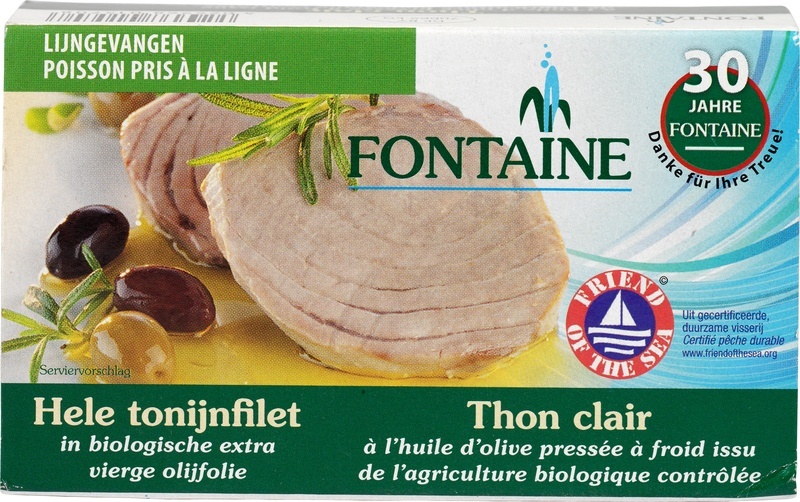 Fontaine Tonijnfilet in olijfolie bio (120 gram)