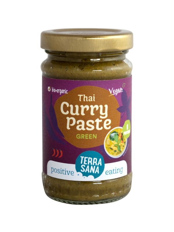 Terrasana Thaise groene currypasta bio (120 gram)