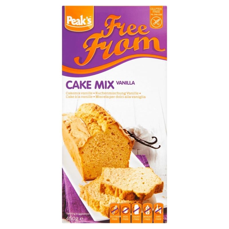 Peak's Peak's Cakemix vanille glutenvrij (450 gr)