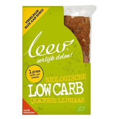 Leev Qrackers lowcarb 3 x 2 st bio (80 gr)