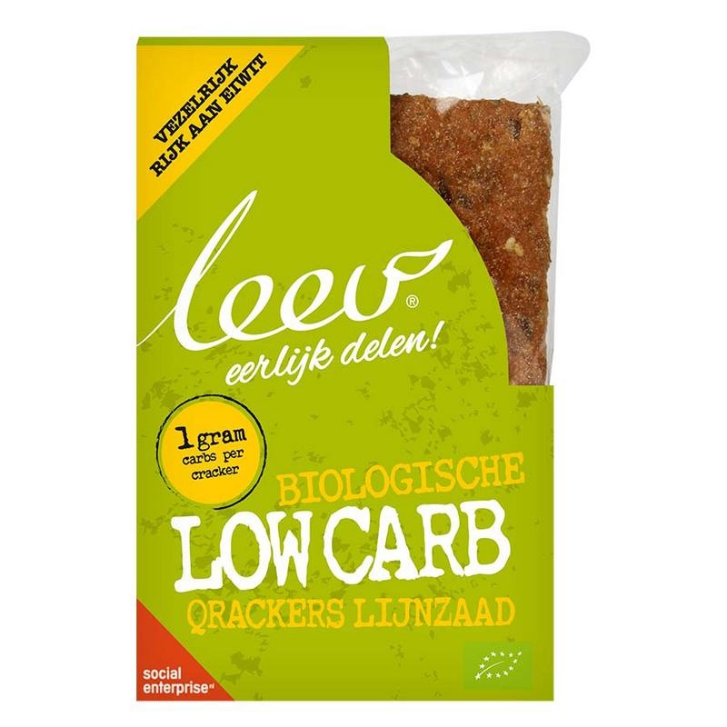 Leev Leev Qrackers lowcarb 3 x 2 st bio (80 gr)