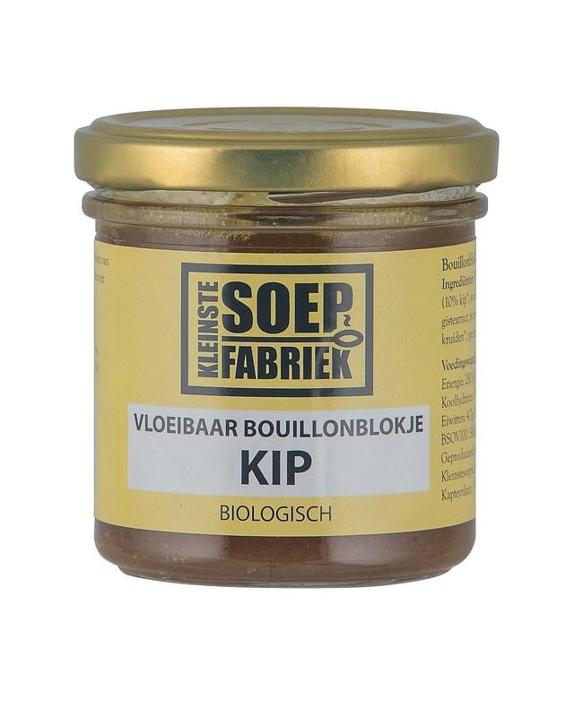 Kleinstesoepfabr Kleinstesoepfabr Vloeibare bouillonblokjes kip bio (150 ml)