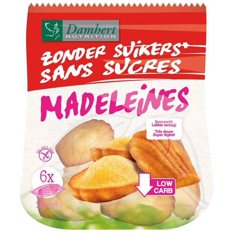 Damhert Damhert Madeleines zonder suiker (180 gr)