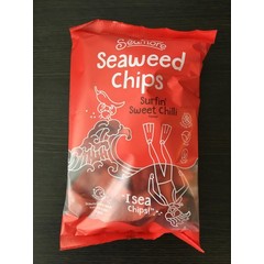 Seamore Zeewier tortilla chips surfin sweet chilli (135 gr)