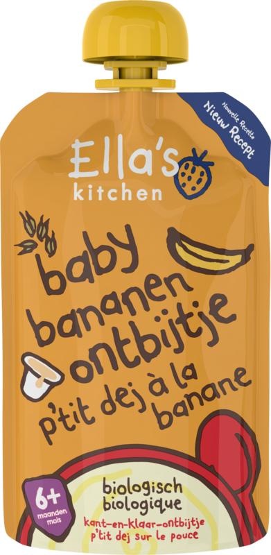 Ella's Kitchen Ella's Kitchen Baby ontbijtje banaan 6+ maanden bio (100 gr)