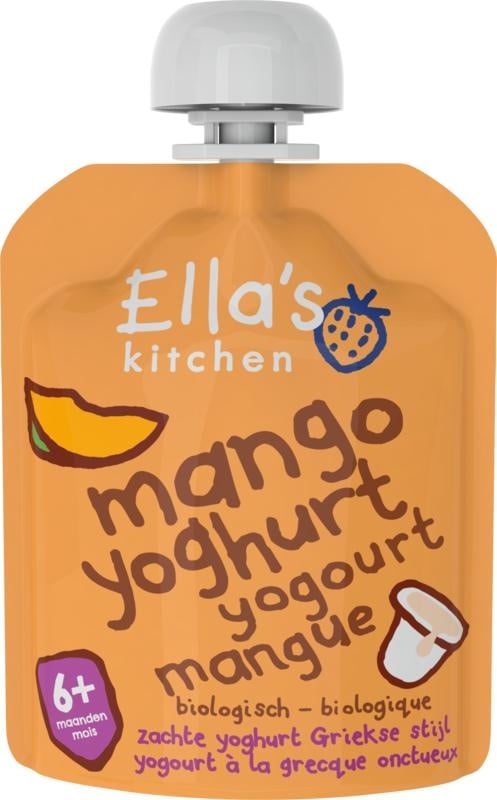 Ella&apos;s Kitchen Mango yoghurt griekse stijl 6+ maanden bio (90 gram)
