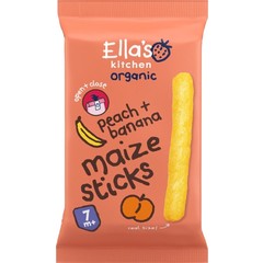 Ella's Kitchen Maize sticks peach banana 7+ maanden bio (16 gr)