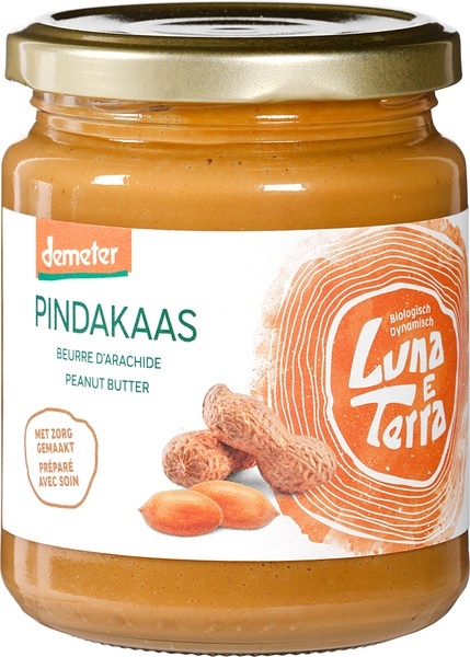 Luna E terra Pindakaas smooth bio (250 gram)