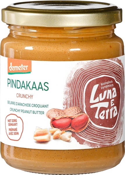 Luna E Terra Luna E terra Pindakaas crunchy bio (250 gr)