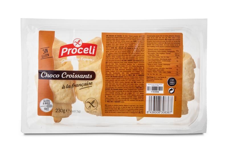 Proceli Proceli Croissant choco 4 st (230 gr)