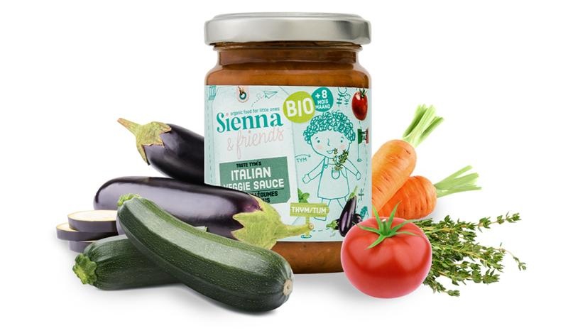 Sienna & Friends Sienna & Friends Italiaanse veggiesaus bio (130 gr)