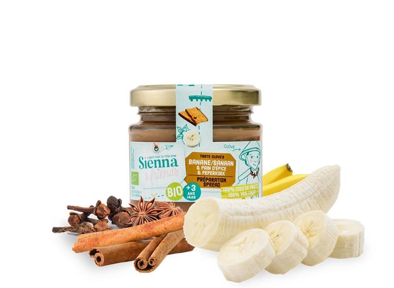Spread banaan & peperkoekkruiden bio