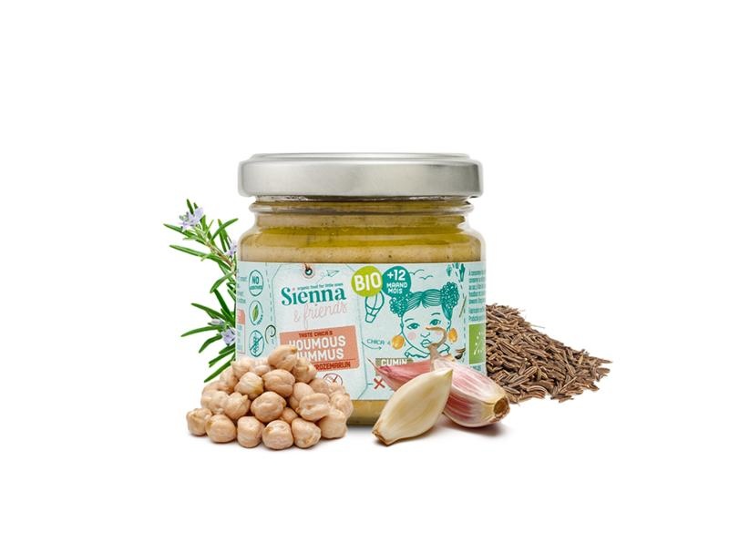 Sienna & Friends Hummus rozemarijn & komijn bio (90 gram)