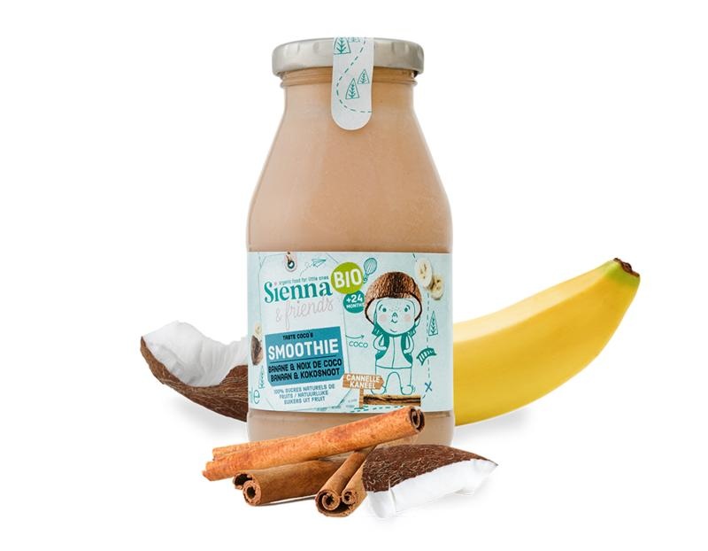 Sienna & Friends Sienna & Friends Smoothie banaan kokos kaneel bio (200 ml)