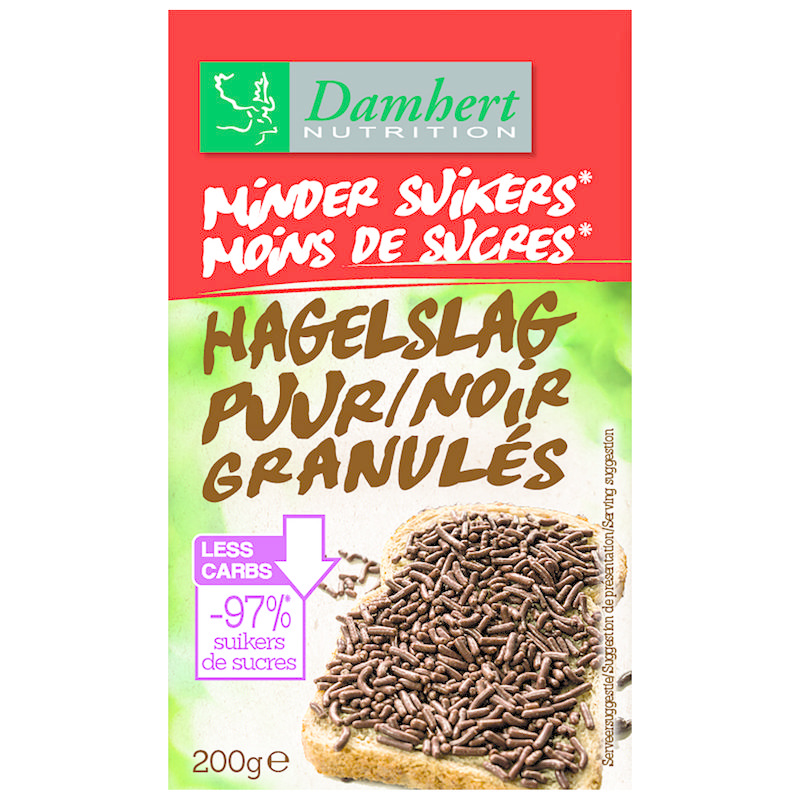 Damhert Damhert Hagelslag minder suiker (200 gr)