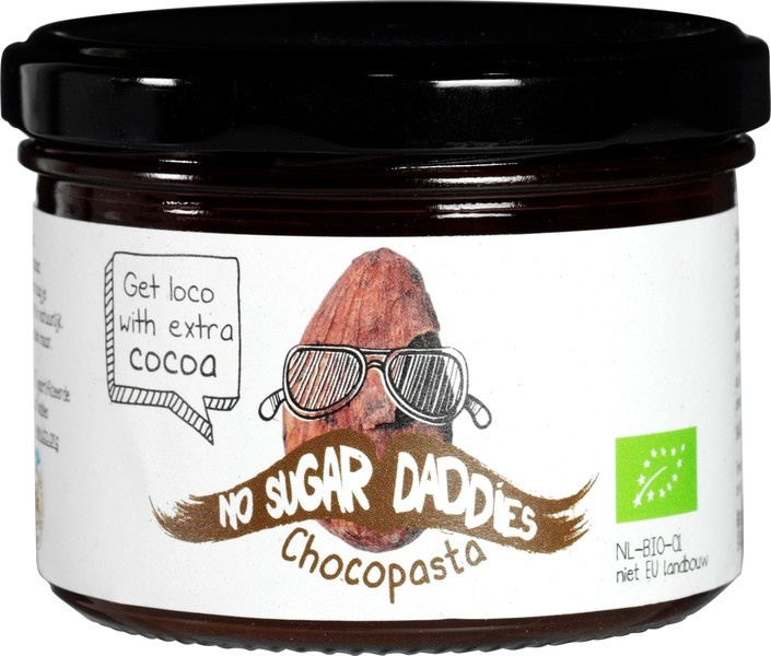 No Sugar Daddies No Sugar Daddies Chocopasta puur bio (200 gr)