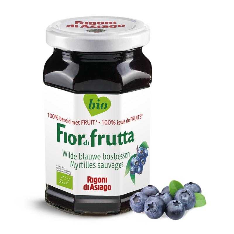 Fiordifrutta Fiordifrutta Wilde blauwe bosbessen jam bio (630 gr)