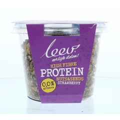 Leev Proteine nuts & seeds aardbei bio (200 gr)