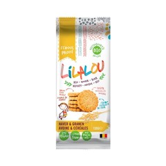 Lilalou Haver en granen koekjes bio (130 gram)