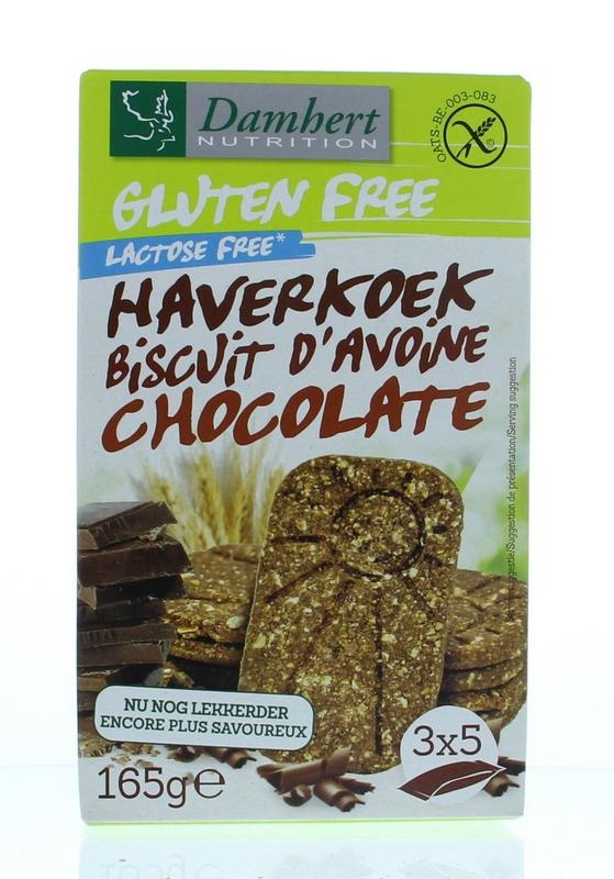 Damhert Damhert Haverkoekjes chocolade glutenvrij (165 gr)