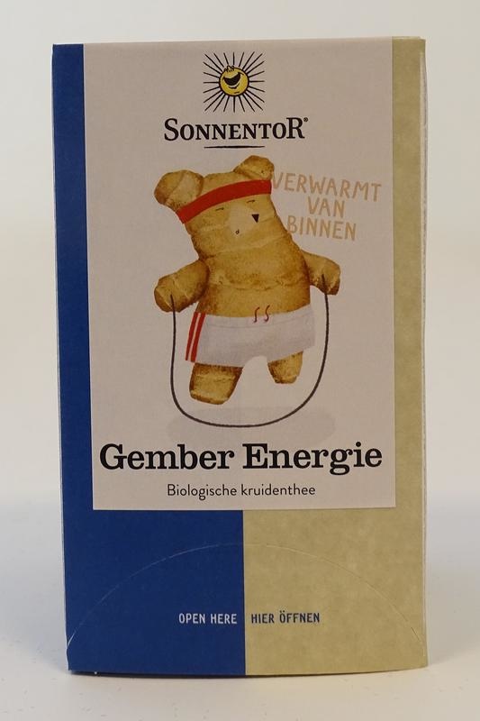 Sonnentor Sonnentor Gember energie thee bio (18 Zakjes)