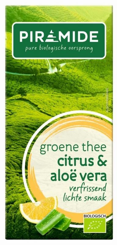 Piramide Groene thee aloe vera bio (37 gr) Piramide Groene thee aloe vera bio (37 gr)