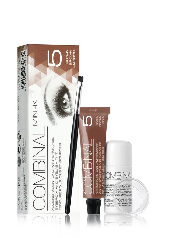 Combinal Combinal Wenkbrauwen wimperverf kit bruin (1 Set)