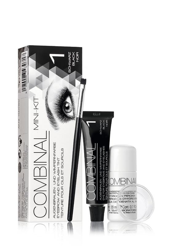 Combinal Combinal Wenkbrauwen wimperverf kit zwart (1 Set)