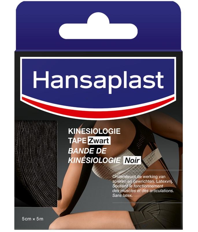 Hansaplast Hansaplast Kinesio tape zwart (1 st)