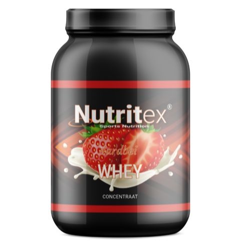 Nutritex Nutritex Whey proteine aardbei (750 gr)