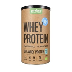 Purasana Whey proteine lactosevrij naturel bio (400 gram)
