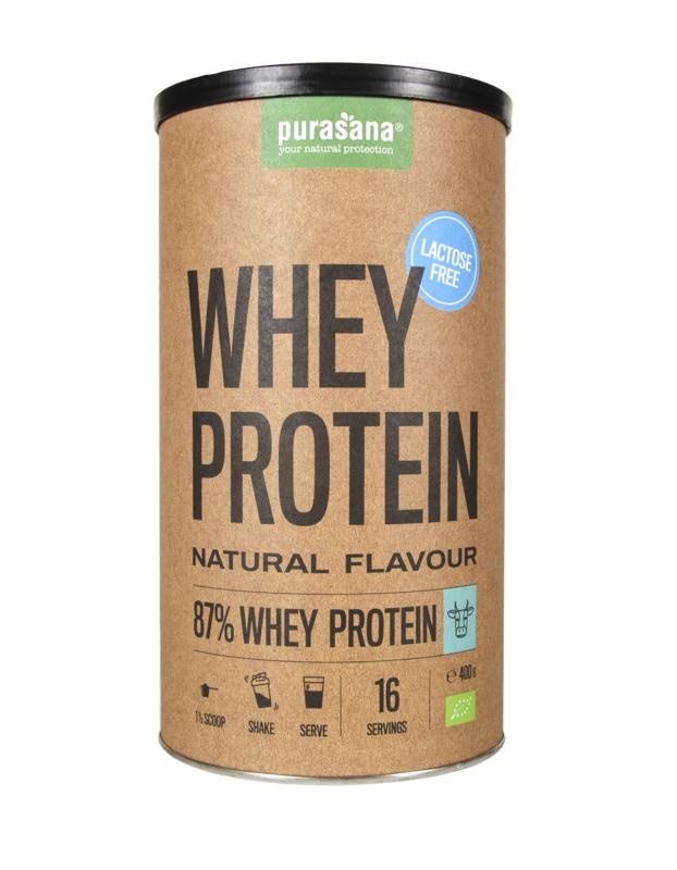 Whey proteine naturel lactosevrij sans lactose bio