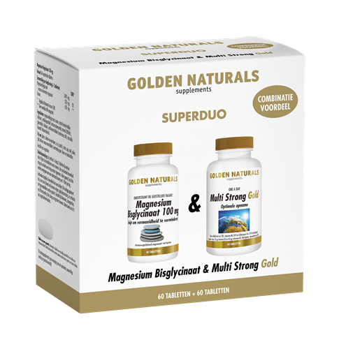 Golden Naturals Magnesium Bisglycinaat + Multi Strong Gold