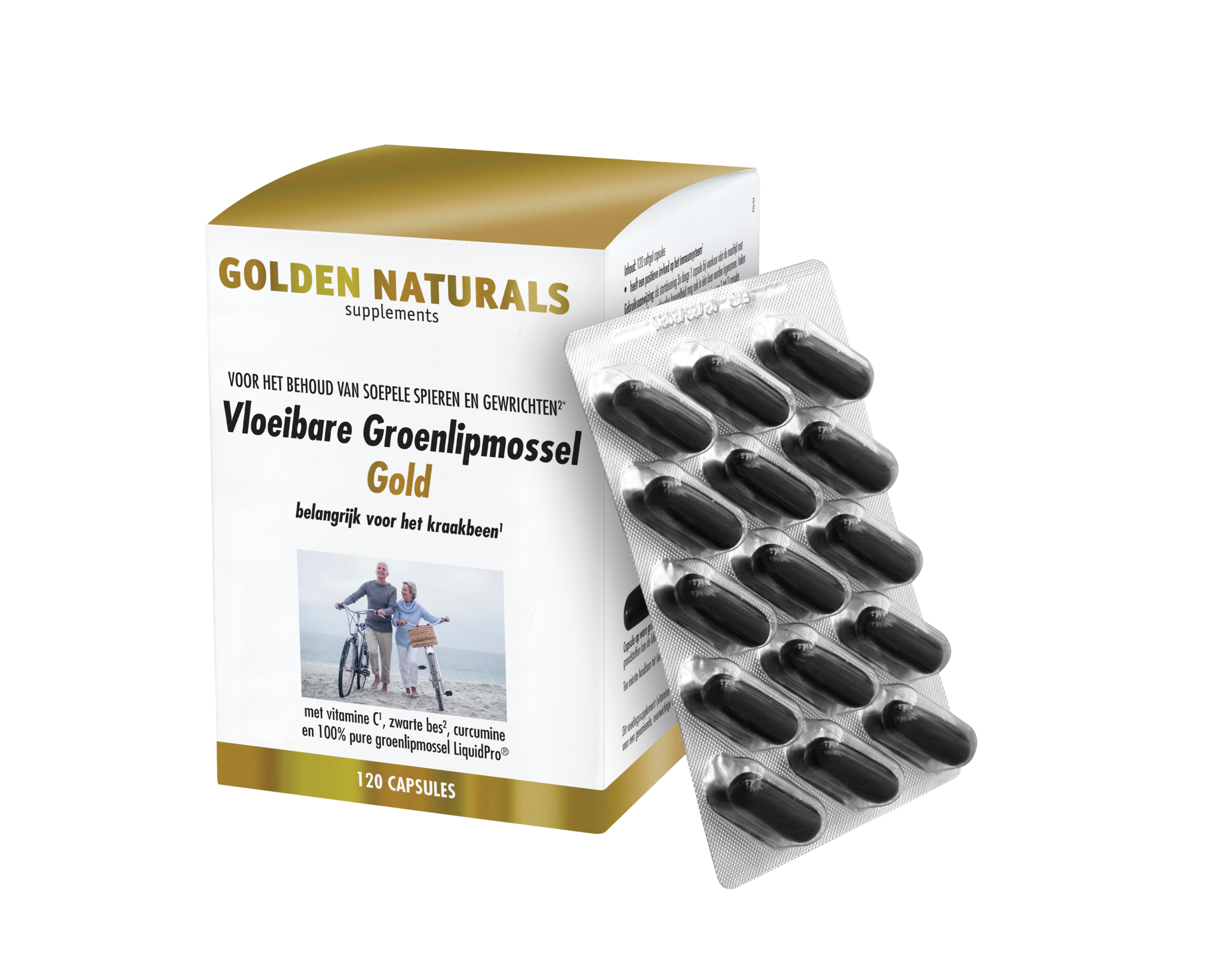 Golden Naturals Vloeibare Groenlipmossel Gold Golden Naturals Vloeibare Groenlipmossel Gold