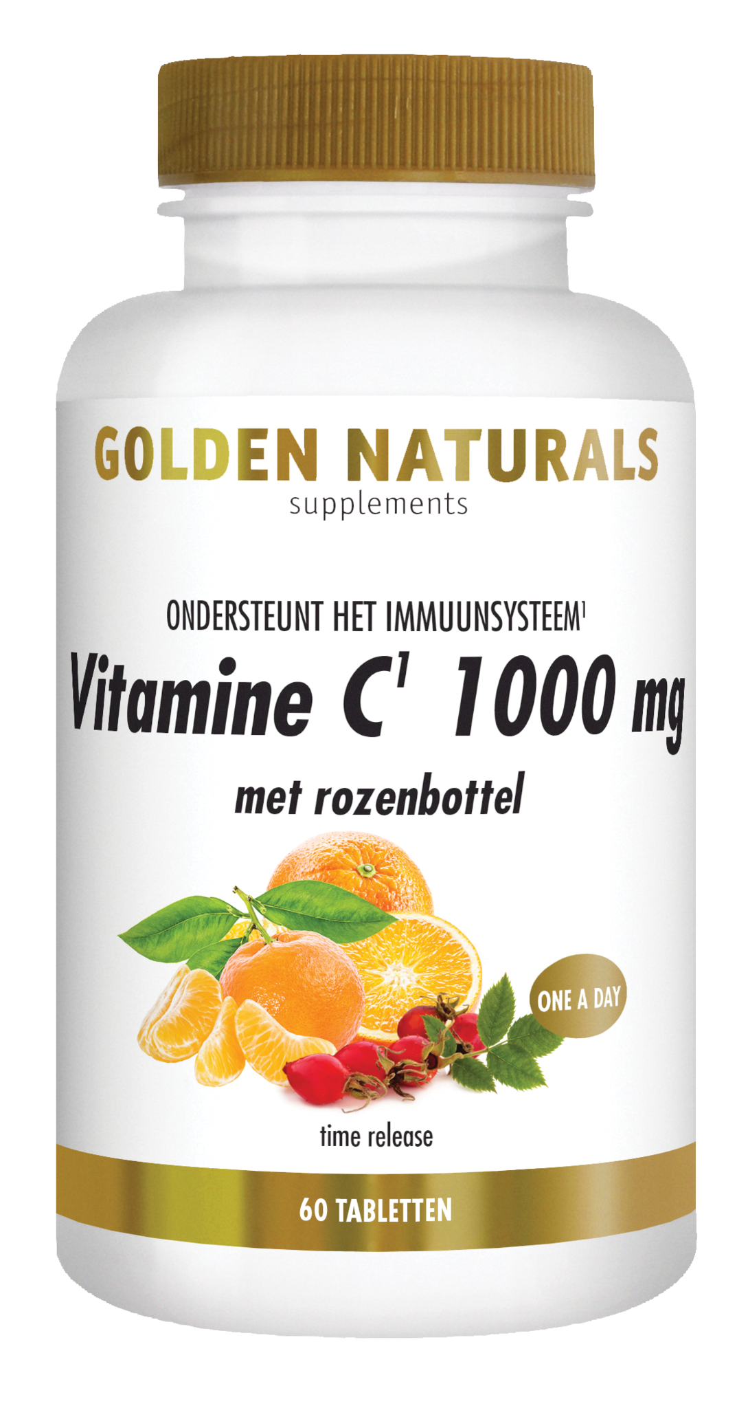 Golden Naturals Golden Naturals Vitamine C 1000 mg met rozenbottel