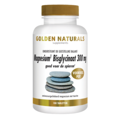 Golden Naturals Magnesium Bisglycinaat 300 mg (180 tabl)