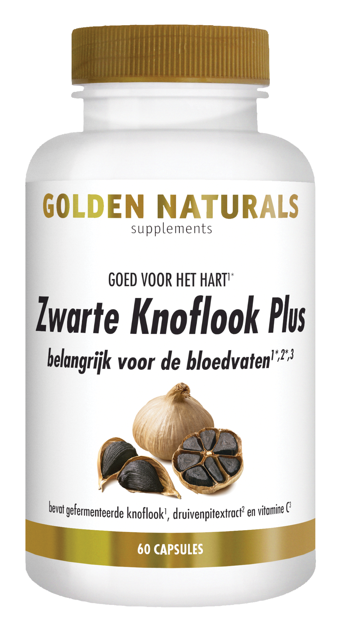 Golden Naturals Zwarte Knoflook Plus Golden Naturals Zwarte Knoflook Plus