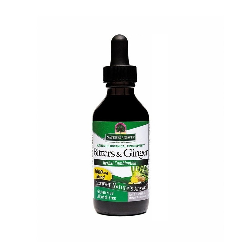 Natures Answer Natures Answer Gember & bitterstoffen extract alcoholvrij (60 ml)