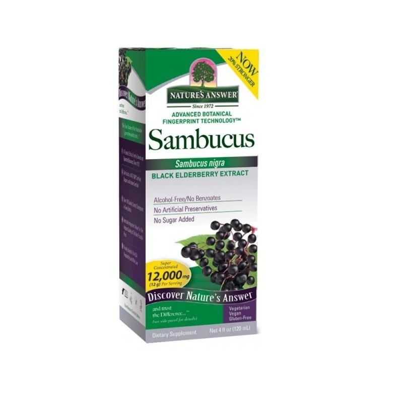 Natures Answer Natures Answer Sambucus vlierbessen extract alcoholvrij (120 ml)