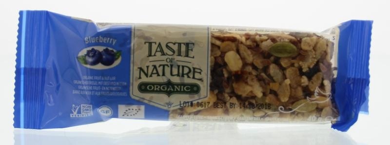 Taste Of Nature Taste Of Nature Blueberry granenreep bio (40 gr)