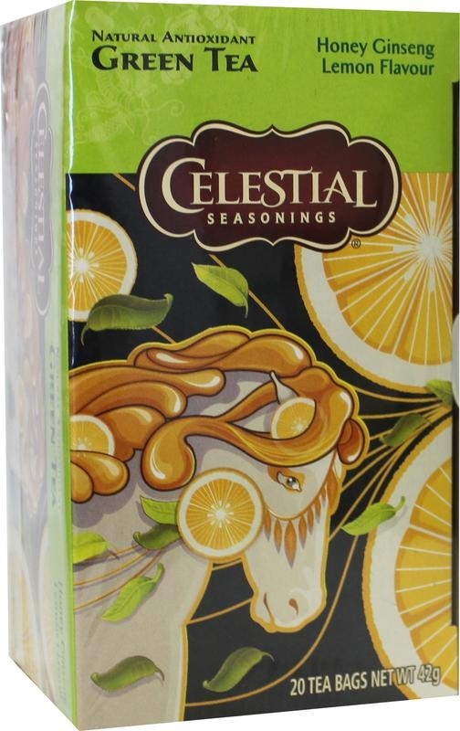 Celestial Season Celestial Season Honey lemon ginseng green tea (20 Zakjes)