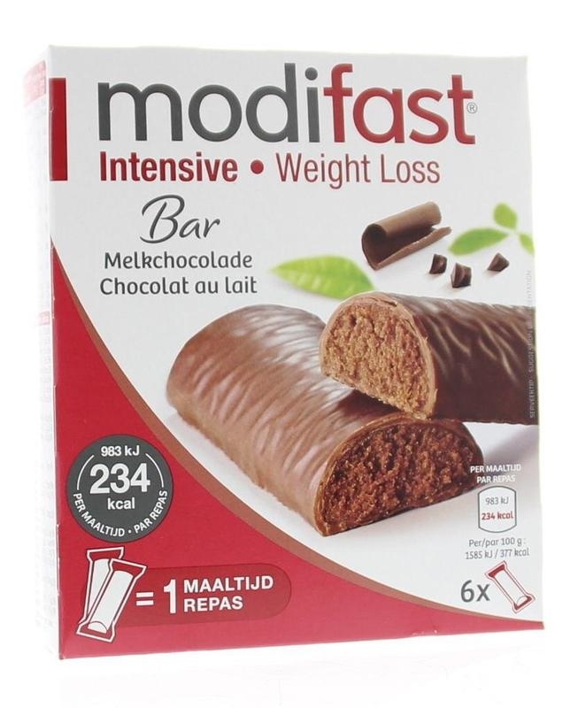 Modifast Modifast Snack & meal lunchreep melkchocolade 6 x 31 gr (1 st)