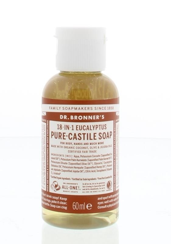 Dr Bronners Dr Bronners Liquid soap eucalyptus (60 ml)