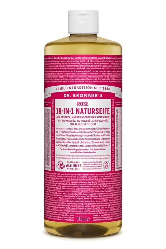 Dr Bronners Dr Bronners Liquid soap roos (945 ml)